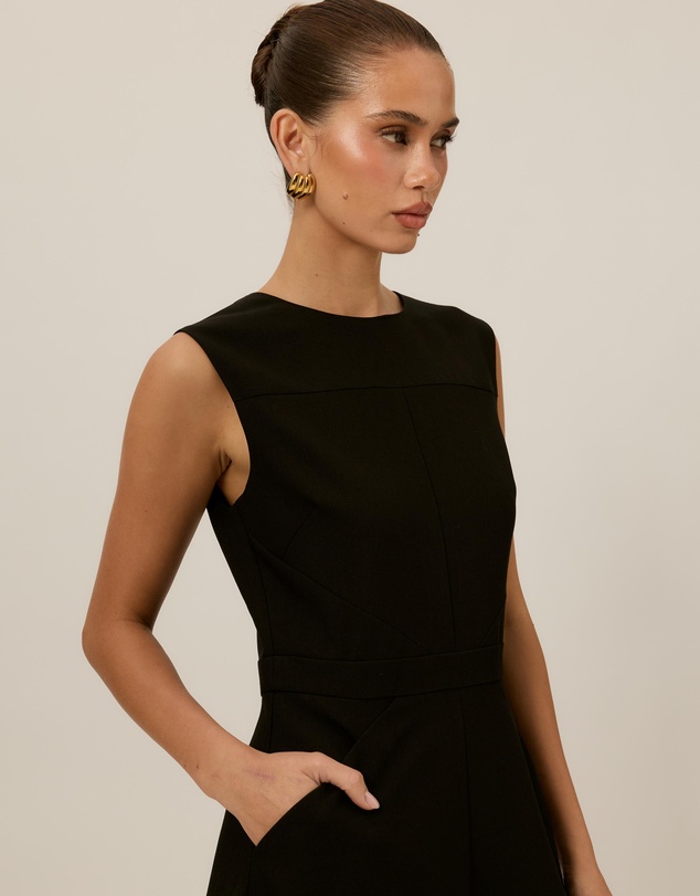 Tussah - Nora Suiting A-Line Midi Dress