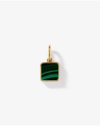 Michael Hill - Malachite Square Pendant in 18kt Vermeil
