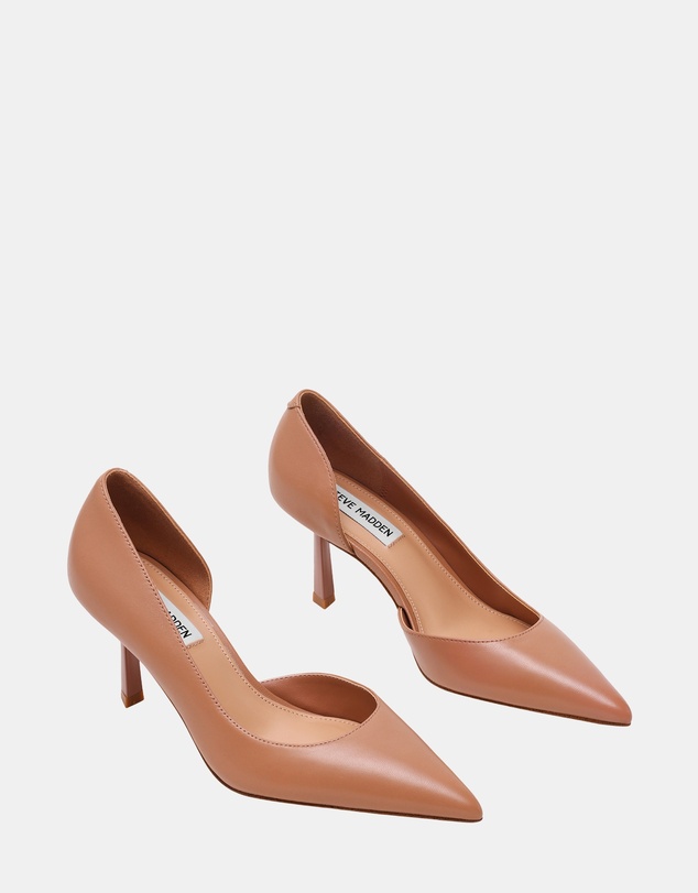 Steve Madden - Vena Dark Blush Leather Heels
