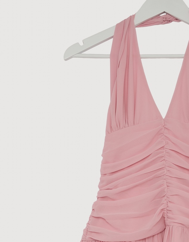 Revibe - Repaired CHANCERY Talara Halter Maxi Dress - AU 8