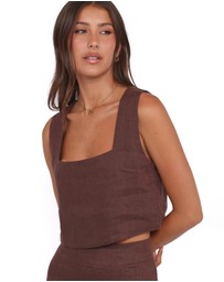 Petal & Pup - Devlin Top - Brown