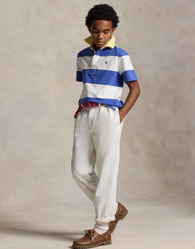 Polo Ralph Lauren - Striped Cotton Short-Sleeve Rugby Shirt - Kids