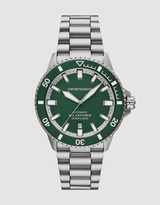Emporio Armani - Silver Tone Analogue Watch