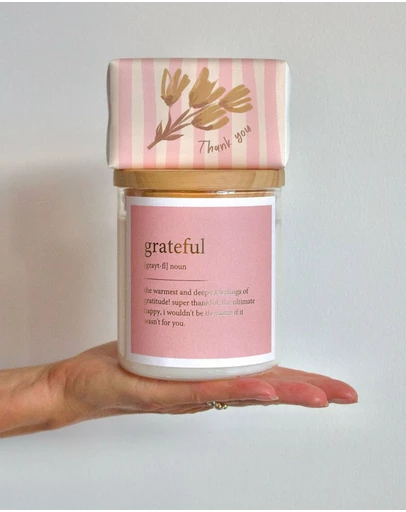 The Commonfolk Collective - Grateful ~ Goldie Dictionary Meaning Candle