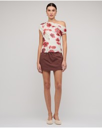 Staple the Label - Lumi Mesh Top