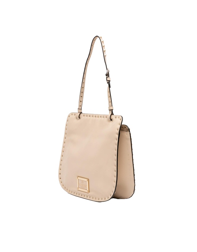Valentino - Pre-Loved Leather Rockstud Shoulder Bag
