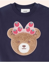Huxbaby - Strawberry Fields Huxette Bow Sweatshirt - Babies