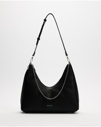 Calvin Klein - Emblem HW Pebble Top Zip Hobo