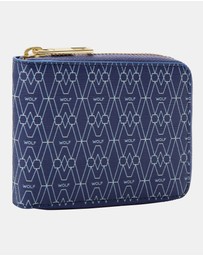 Wolf - Wolf Signature Range Zip Around Wallet Blue