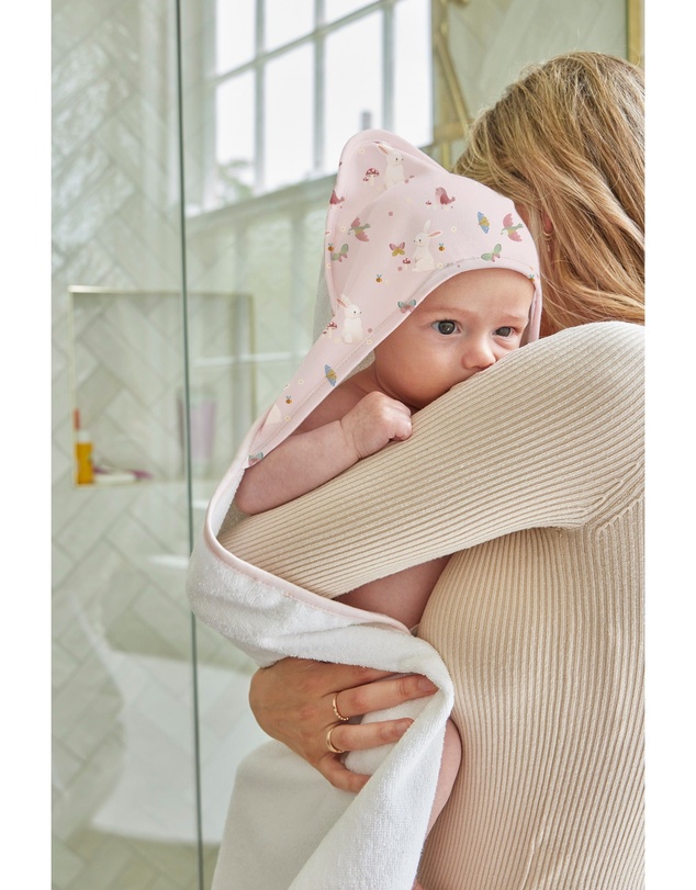 Little Stuff - Butterfly Garden Hooded Towel