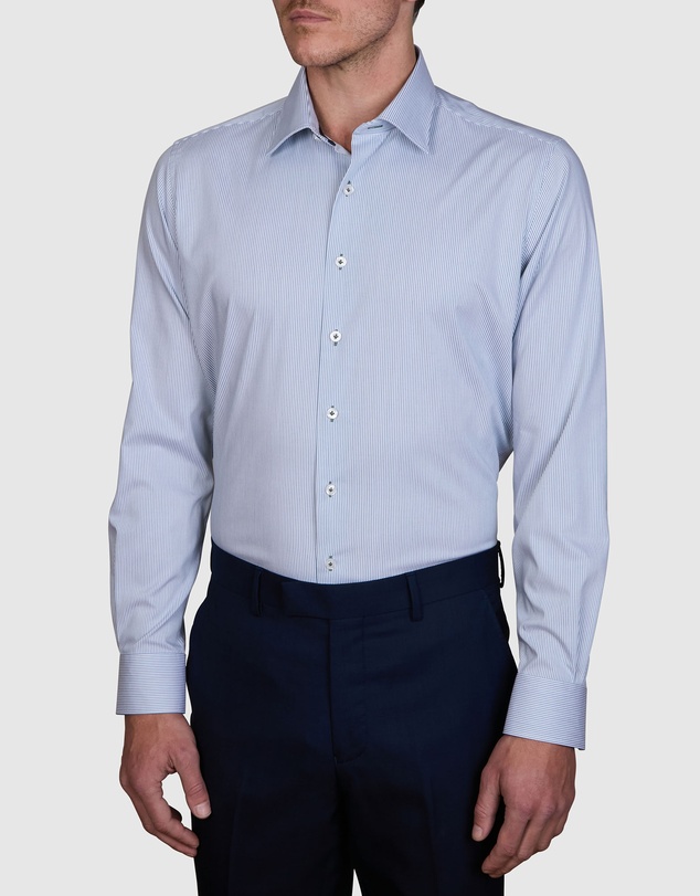 Abelard - Bamboo Blend Bengal Stripe Slim Fit Shirt
