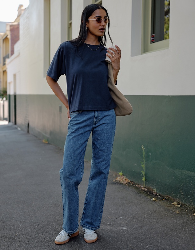 Ceres Life - Rainey Pleat Sleeve Tee
