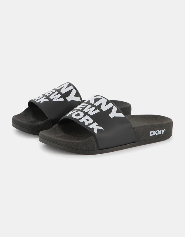 DKNY - Logo Aqua Slides - Kids-Teens