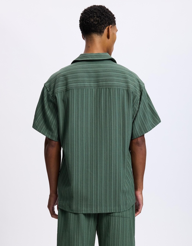 Scotch & Soda - Tonal-Striped Short-Sleeved Shirt