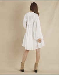 Amelius - Isabelle Ramie Tiered Mini Dress