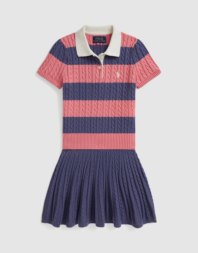 Polo Ralph Lauren - Cable Cotton Polo Sweater & Skirt Set - Kids