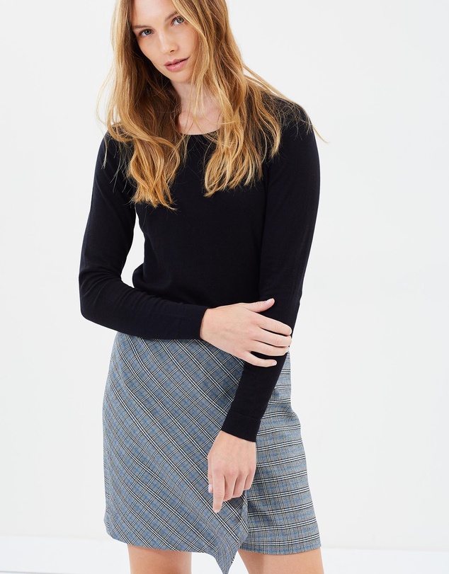 Marcs - Check Wrap Skirt