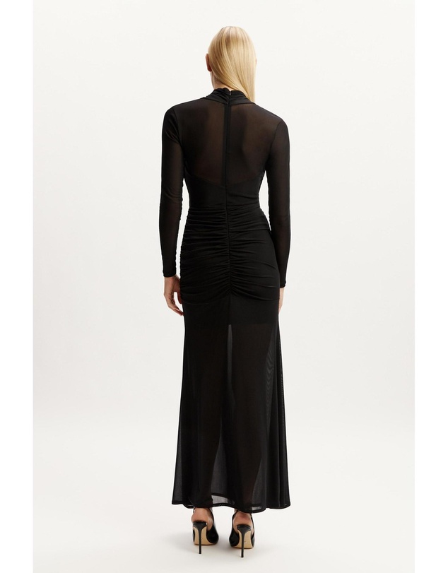 Bardot - Veria Wrap Mesh Maxi Dress