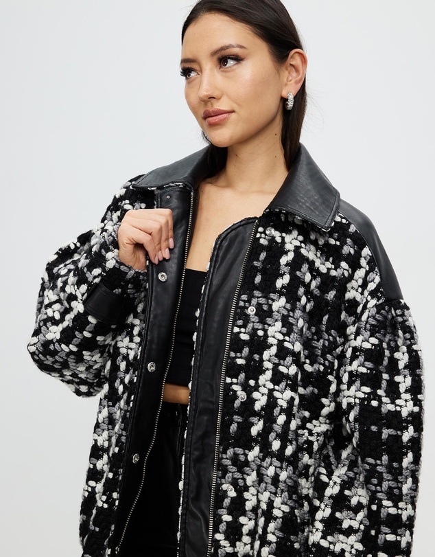 Grace Willow - Koko Tweed Oversize Jacket