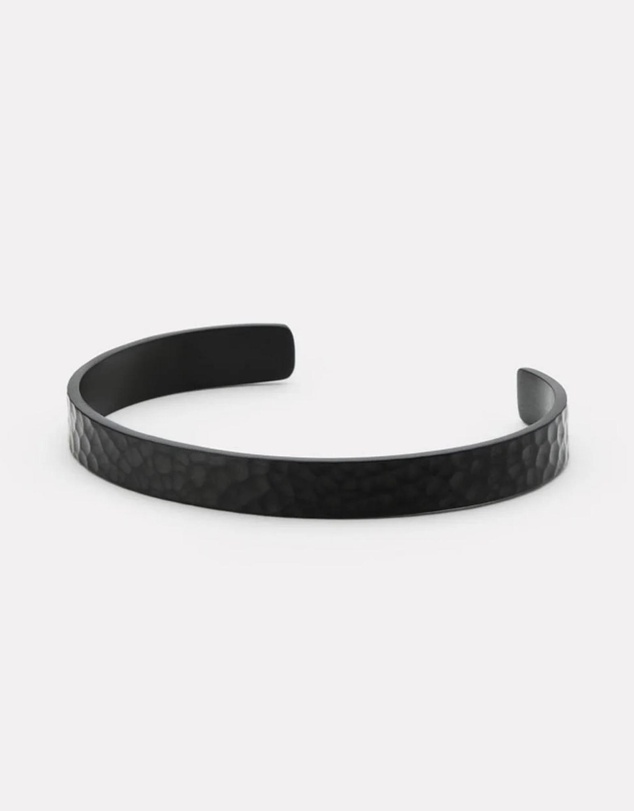 Najo - Midnight Men's Black PVD Steel Cuff
