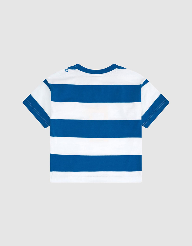 Huxbaby - Beach Club Hux Block Stripe Drop Shoulder Tee - ICONIC EXCLUSIVE - Babies-Kids
