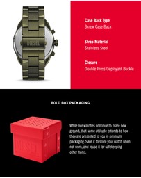Diesel - Spiked Green Chronograph Watch
