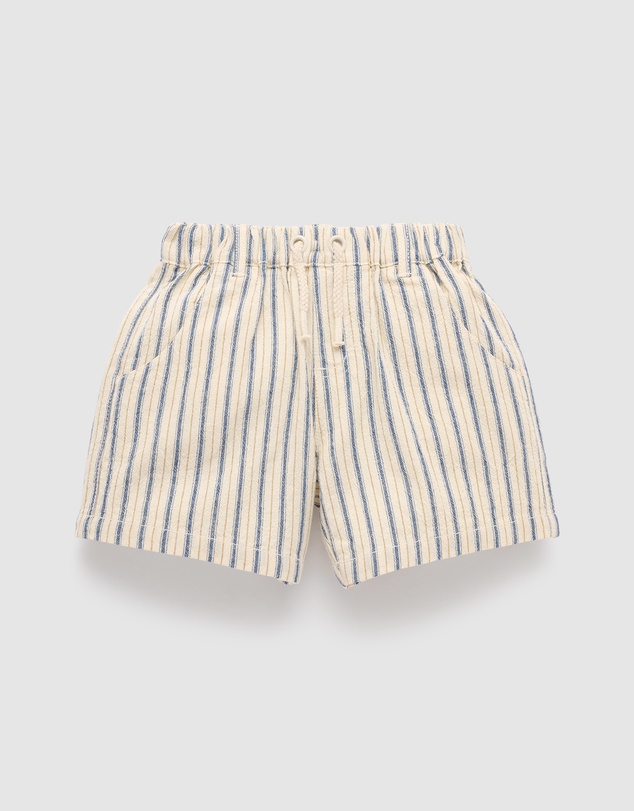 Purebaby - Pull on Striped Short- Kids-Babies