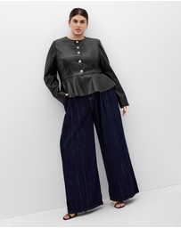 City Chic - Renee Faux Leather Jacket
