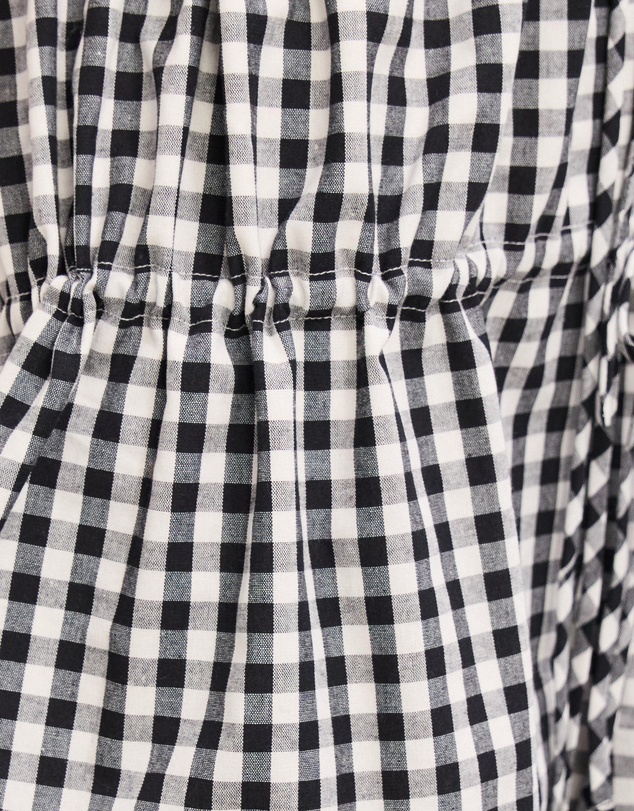 The Fated - Macey Gingham Tie Up Mini Dress