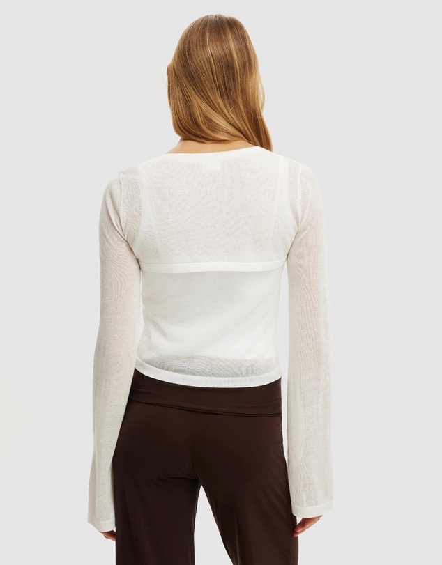Cotton On - Shrug Sheer Knit Top