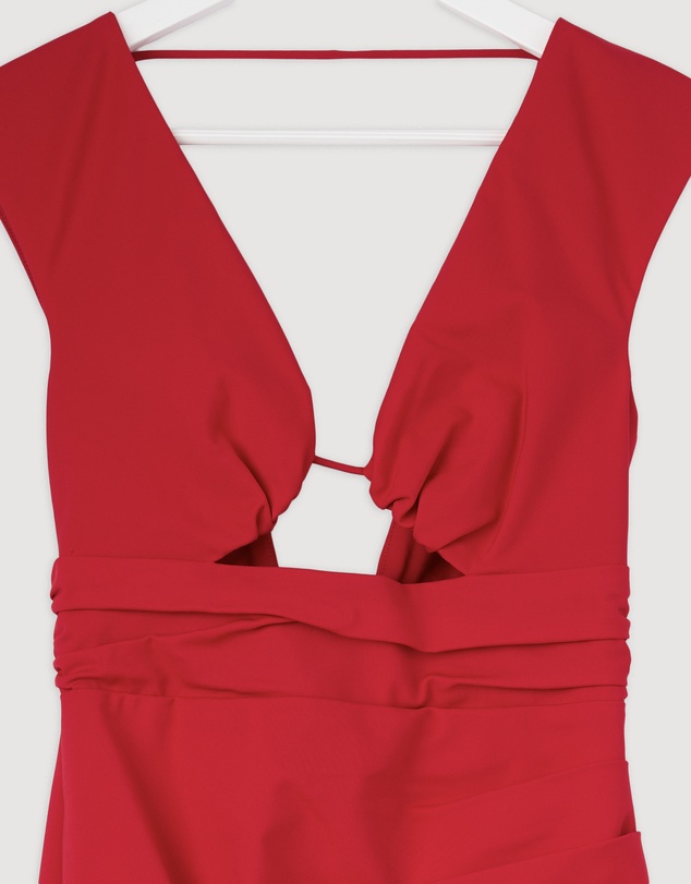 Revibe - Repaired Shona Joy Lani Plunged Cut Out Maxi Dress - ICONIC EXCLUSIVE - AU 6