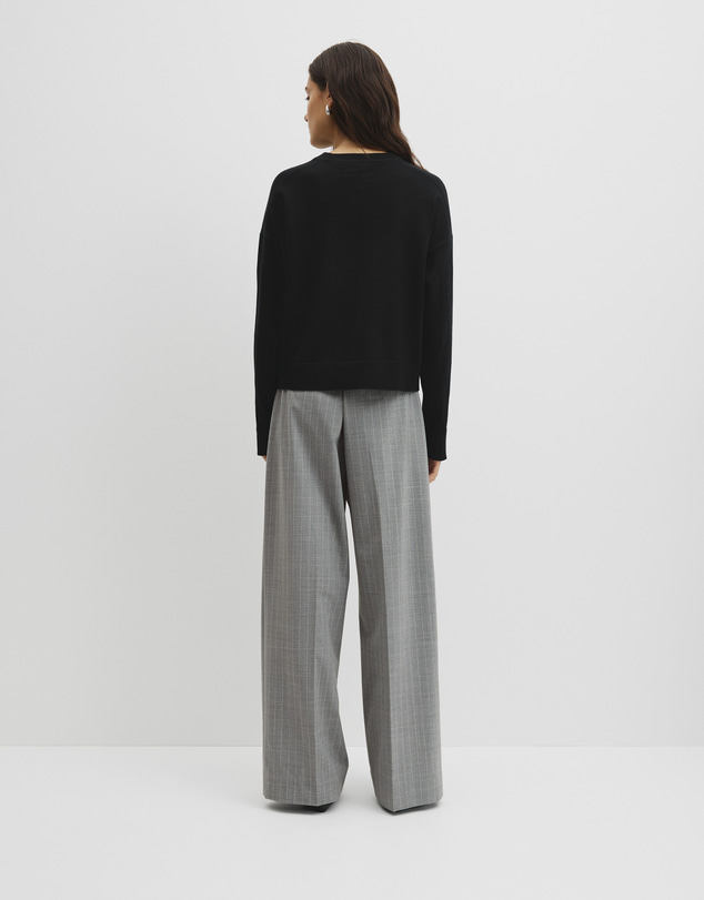 Country Road - Cotton Linen Crew Neck Knit