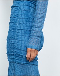 AERE - Valentina Off Shoulder Midi Dress