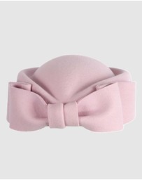 Max Alexander - Felt Pink Pillbox Hat