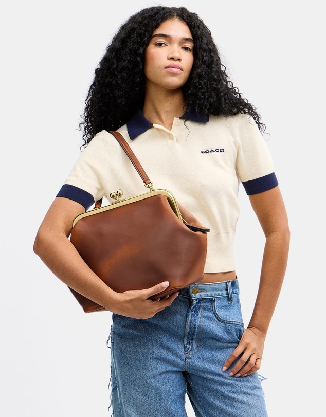 Coach - Loved Leather Kisslock Frame Bag 27
