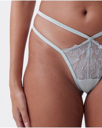 Bras N Things - Night Games Soft Surrender Unlined Delight & String Set - Light Green