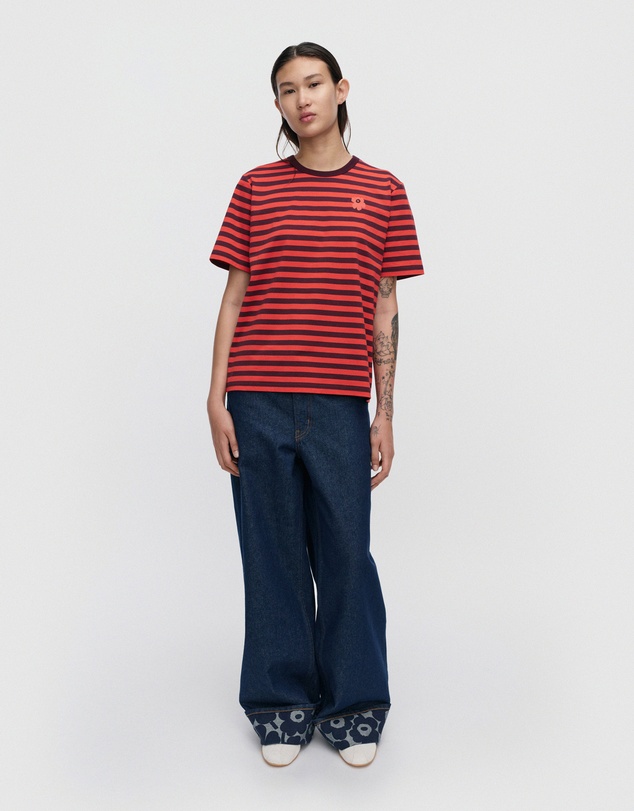 Marimekko - Tasaraita Unikko Kioski t-shirt