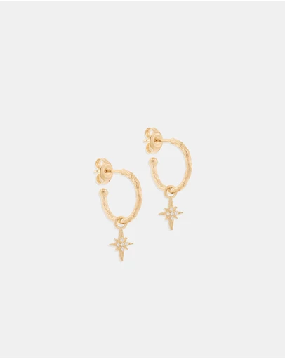 By Charlotte - Gold Starlight Hoops