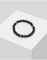 Kuzzoi - ICONIC EXCLUSIVE - Bracelet Lava Black Vintage in 925 Sterling Silver Oxidised