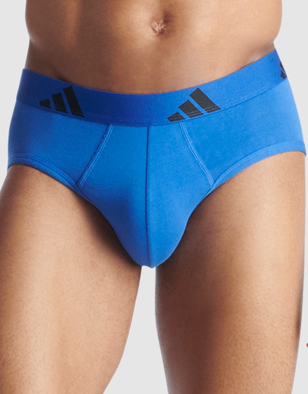 adidas Sportswear - 3 Pack Active Flex Cotton Brief Underwear