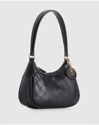 Laura Jones - Logo Embossed Shoulder Bag