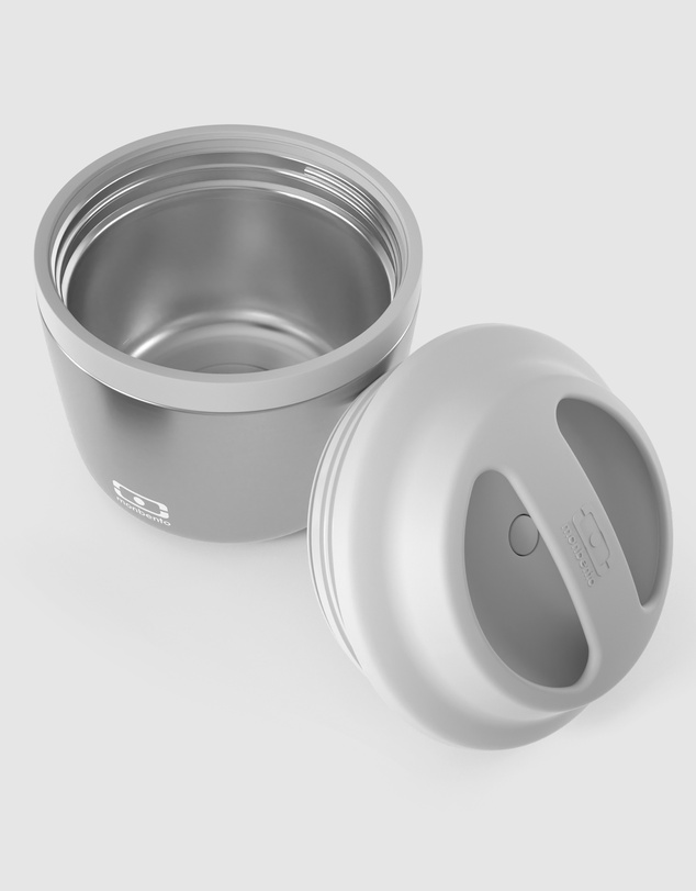Monbento - Monbento Mb Element Isolated Bento Box - Metallic Silver