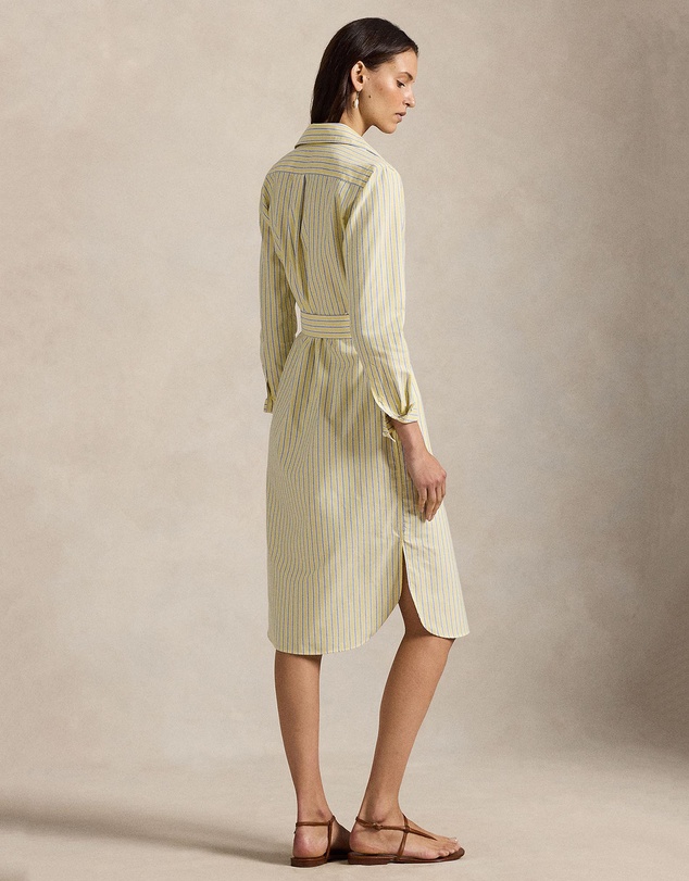 Polo Ralph Lauren - Striped Cotton Oxford Belted Shirtdress