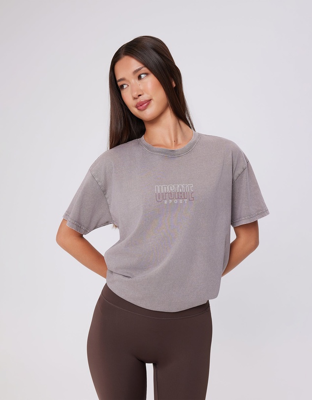 Upstate - Thrive Tee - Washed Cinder