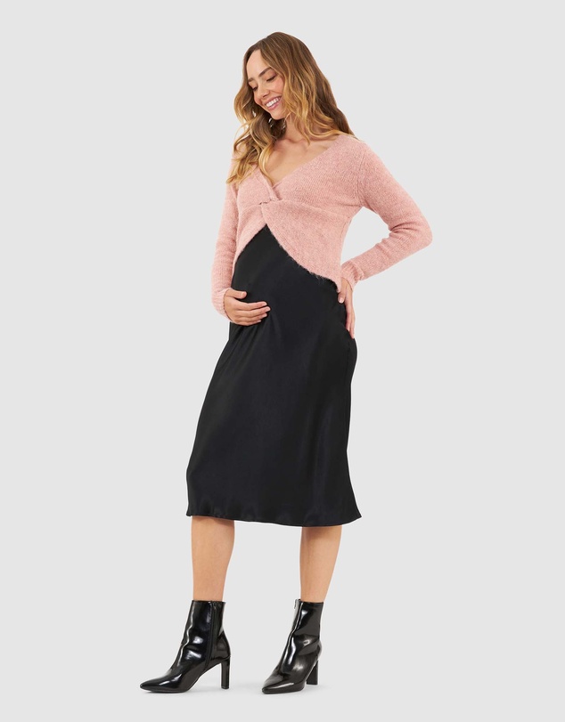 Ripe Maternity - Crystal Satin Skirt