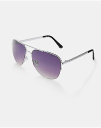 Mestige - Wanderlust Sunglasses embellished with crystals from Swarovski® - Silver