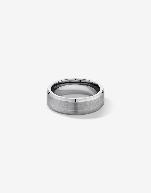 Michael Hill - 7mm Bevelled Edge Wedding Band in Tungsten