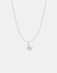 Ania Haie - Ania Haie Silver Letter W Initial Necklace