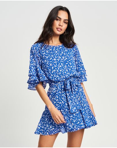 Riley Floral Cobalt
