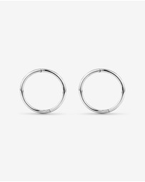Michael Hill - 12mm Sleeper Earrings in 10kt White Gold